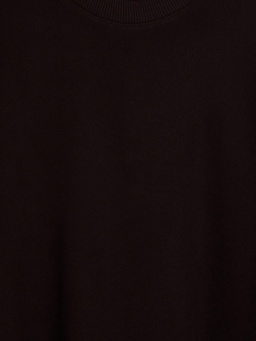 Kahverengi Bisiklet Yaka Erkek Sweatshirt-1