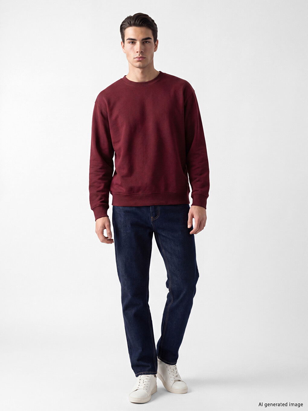 Crew Neck Men's Sweatshirt-1
