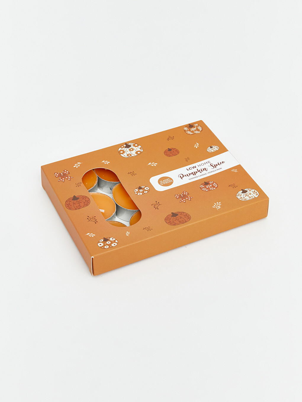 Karışık Bal Kabağı Kokulu Tealight Mum 12'li-2