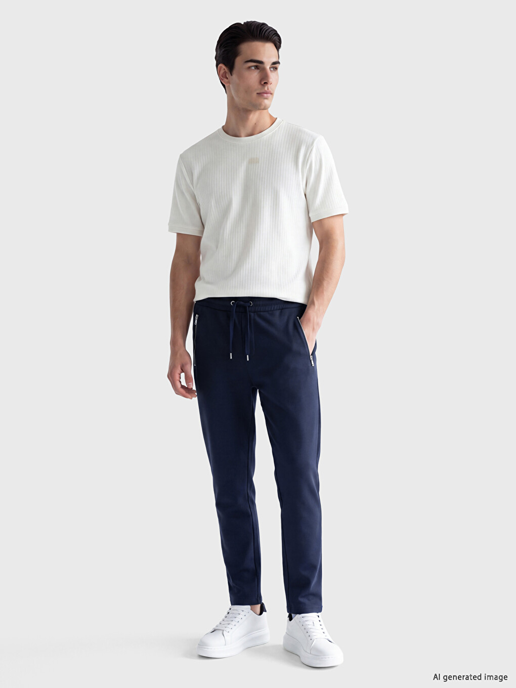 Lacivert Regular Fit Erkek Eşofman Altı-1