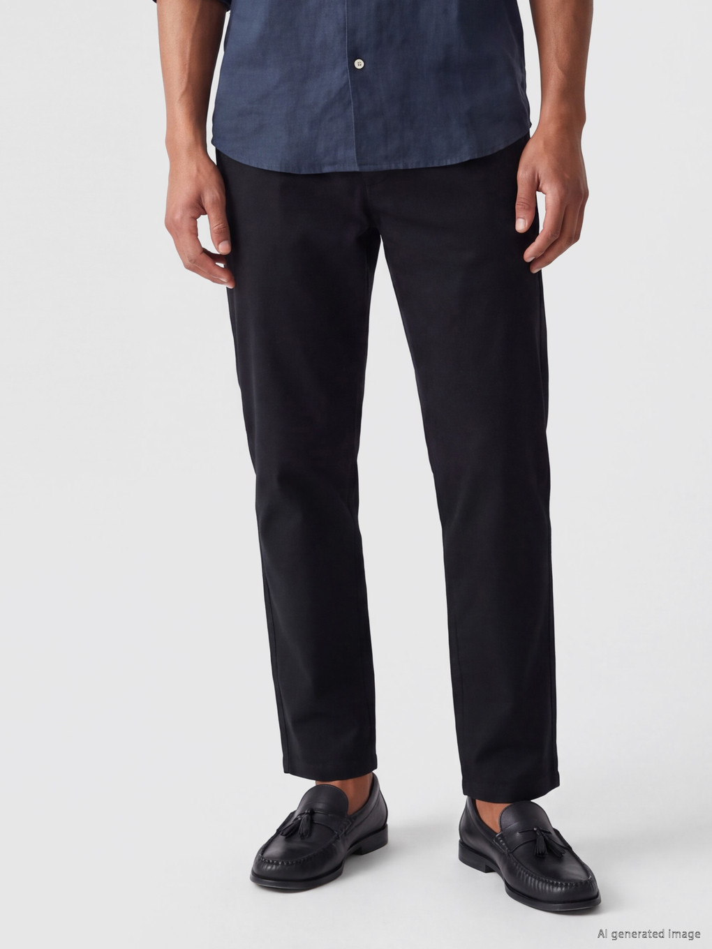 Slim Fit Erkek Gabardin Pantolon-1