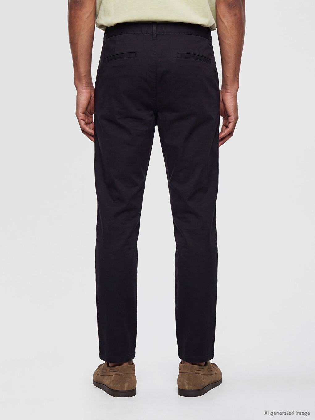 Slim Fit Men's Gabardine Trousers-4