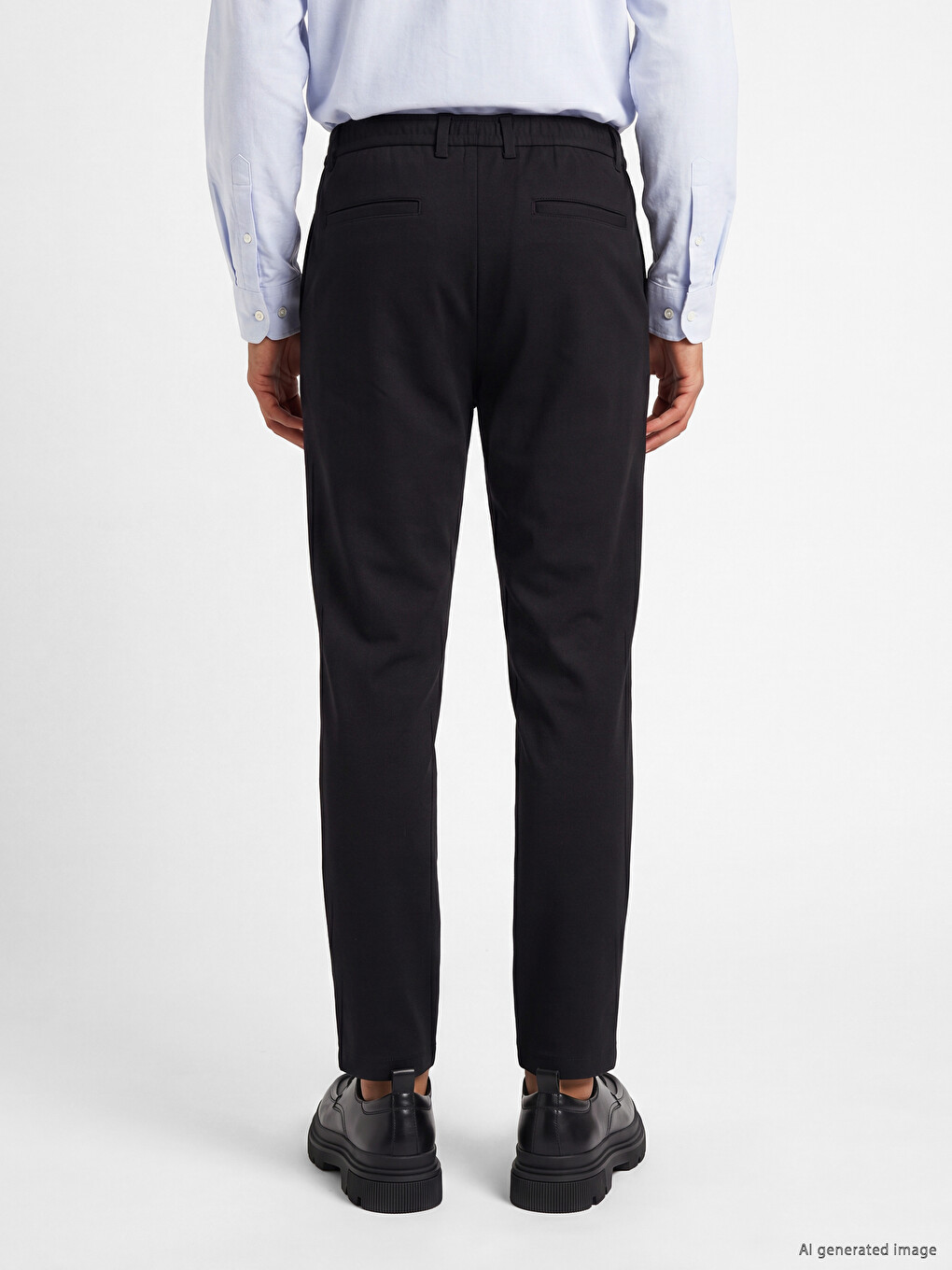Slim Fit Men's Pleated Trousers-3