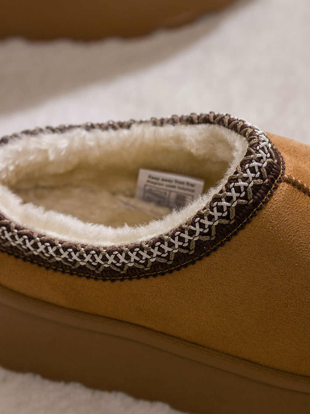 Woman Beige Slipper Boots-4