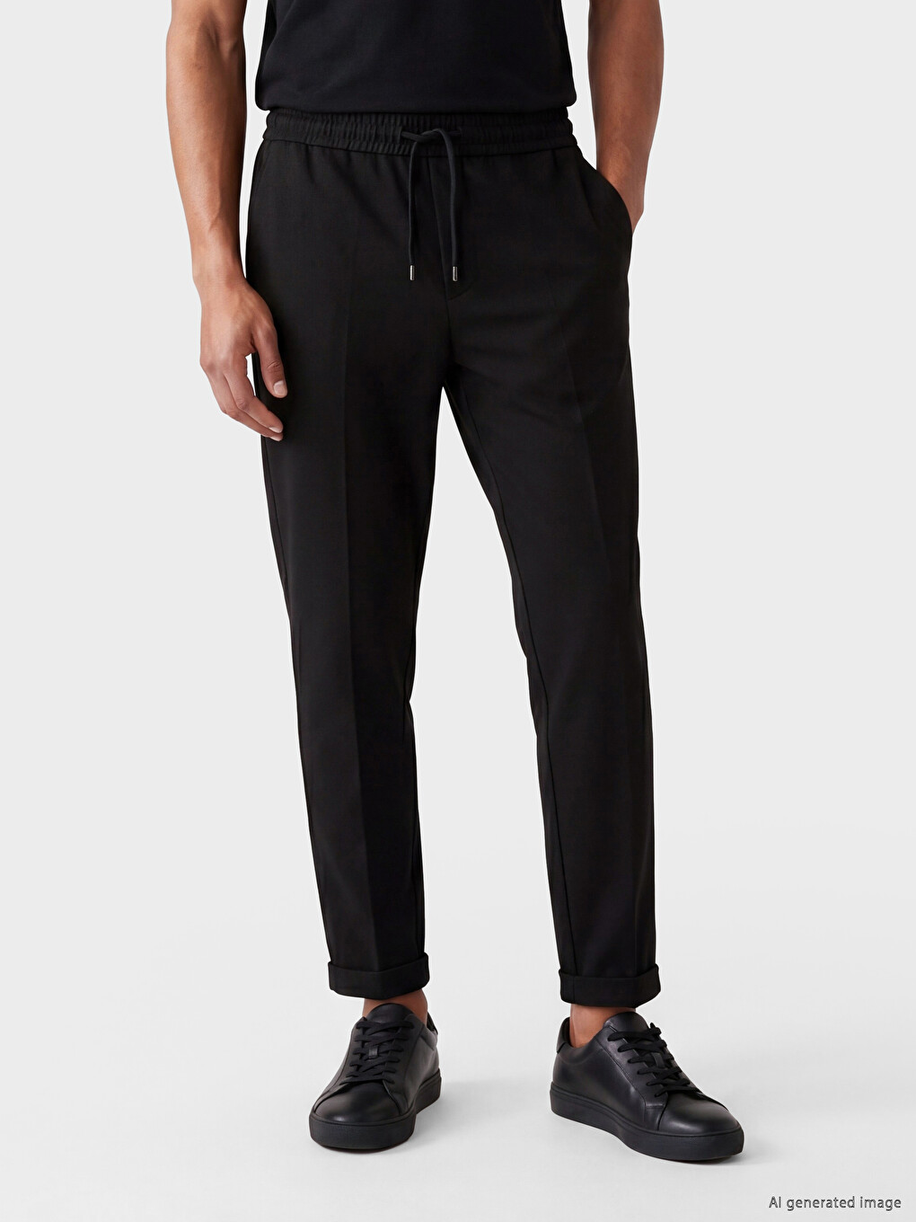 Regular Fit Gabardine Men's Trousers-1