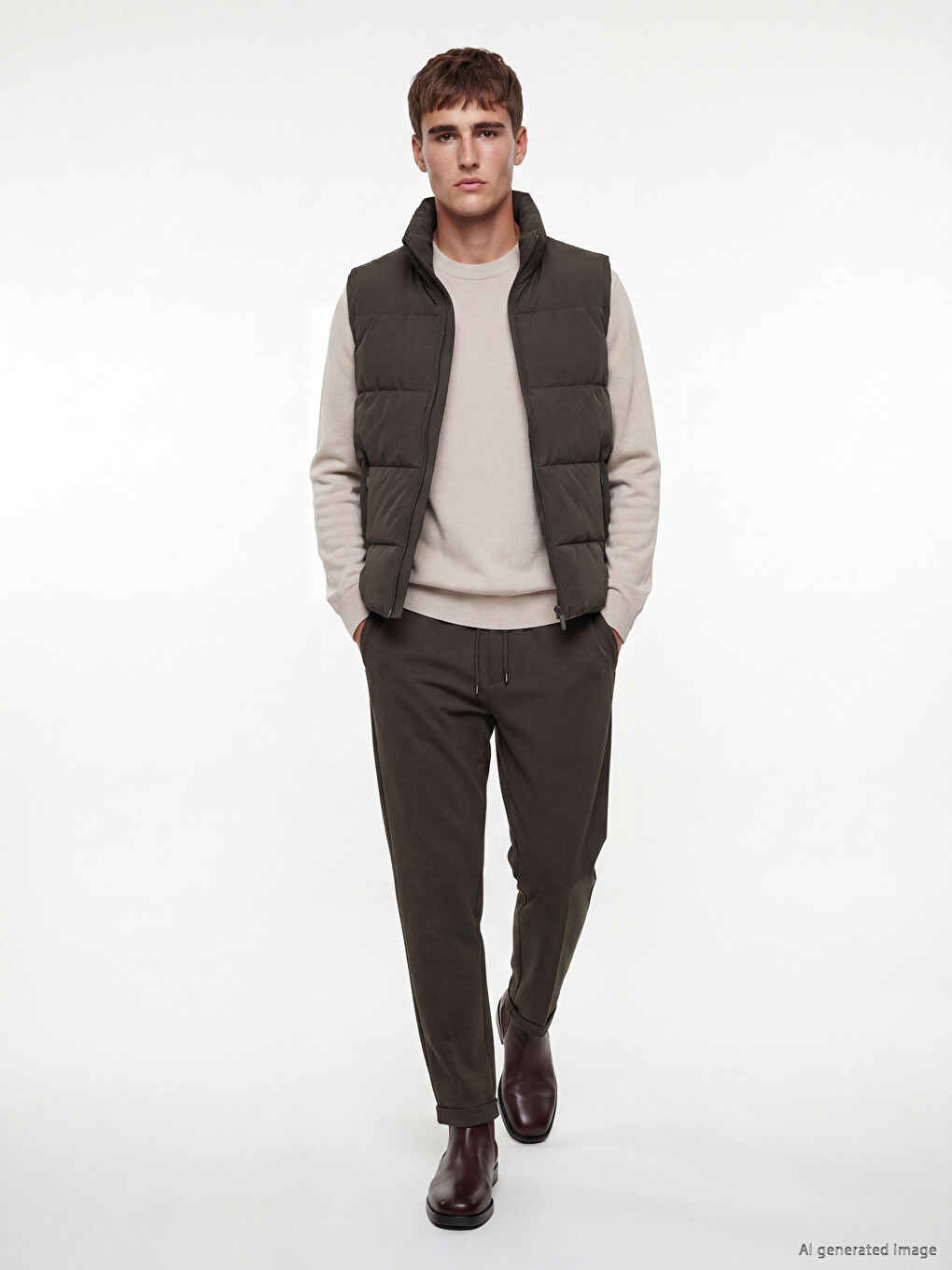 Standard Fit Gabardine Men's Trousers