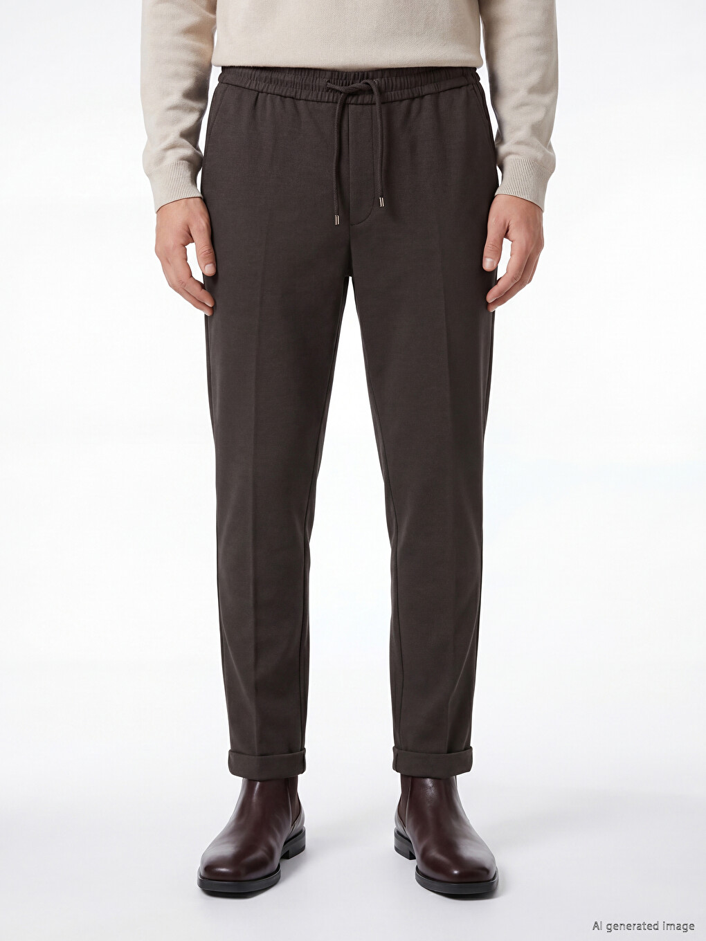 Standard Fit Gabardine Men's Trousers-1