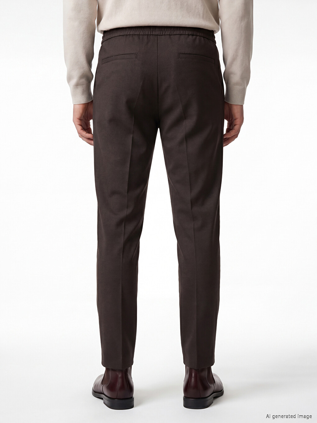 Standard Fit Gabardine Men's Trousers-3