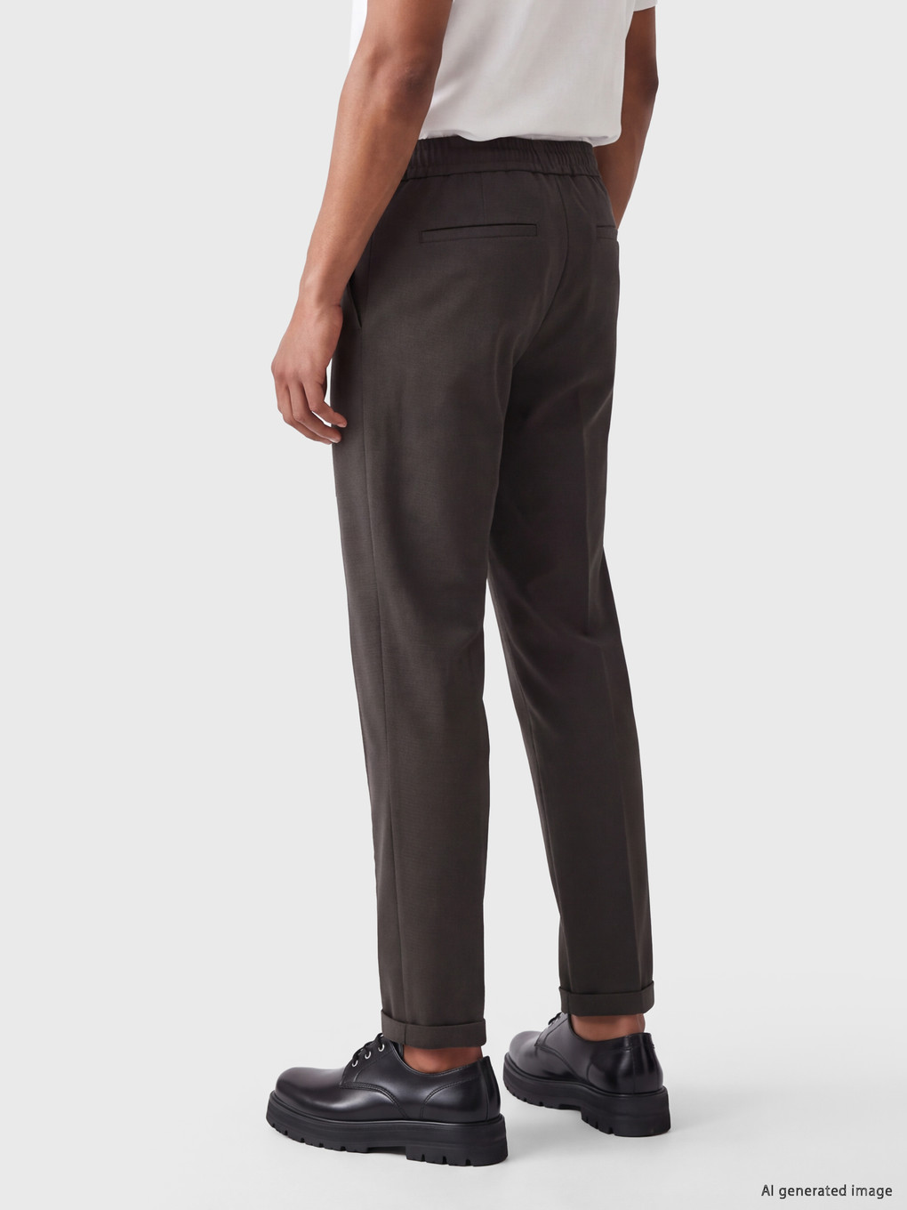 Standard Fit Gabardine Men's Trousers-2