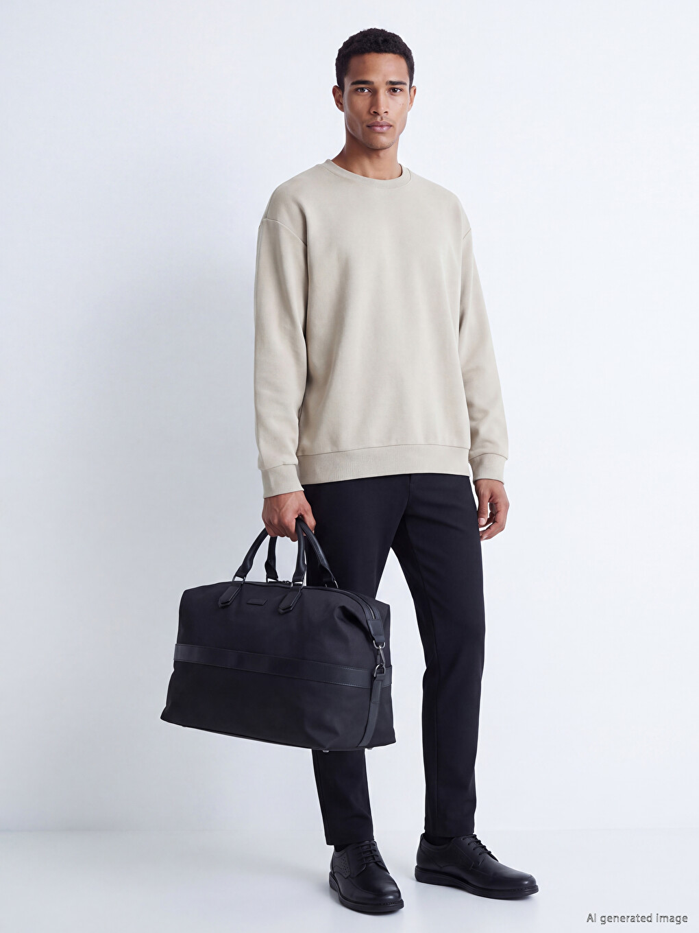 Man Black Trousers