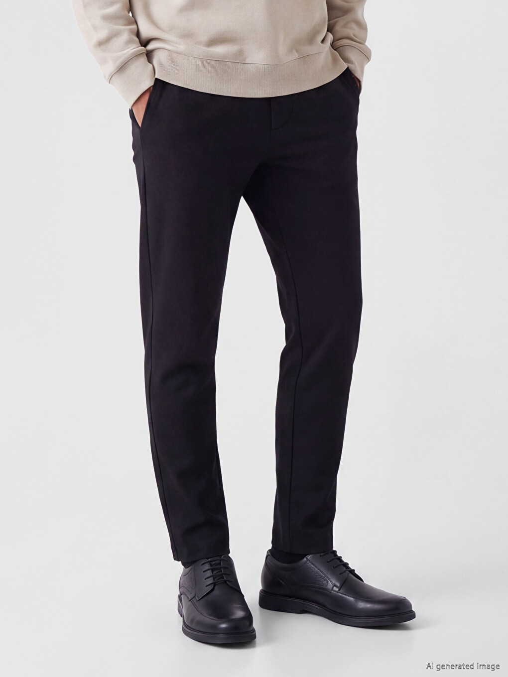 Man Black Trousers-1