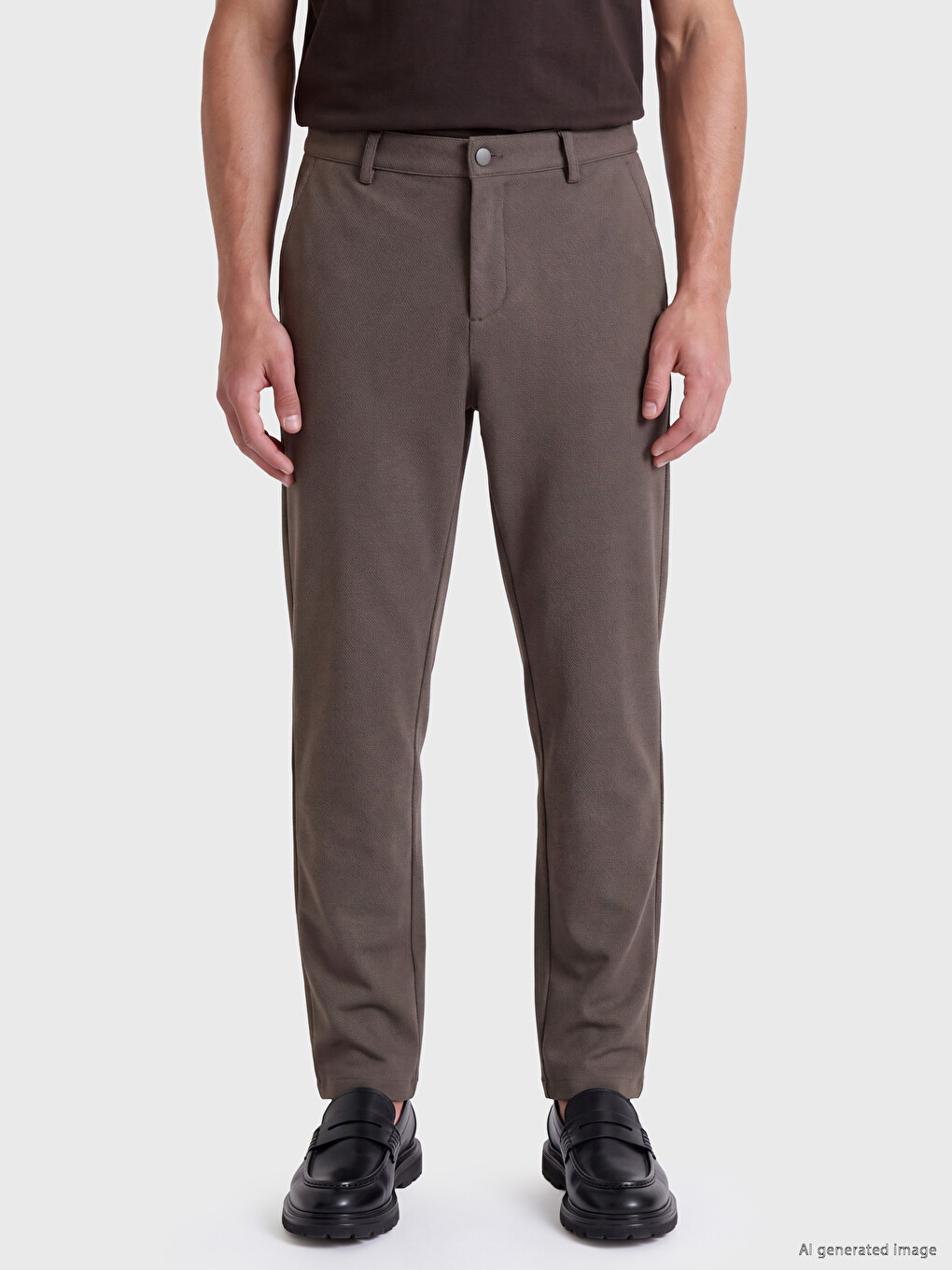 Man Khaki Trousers-1