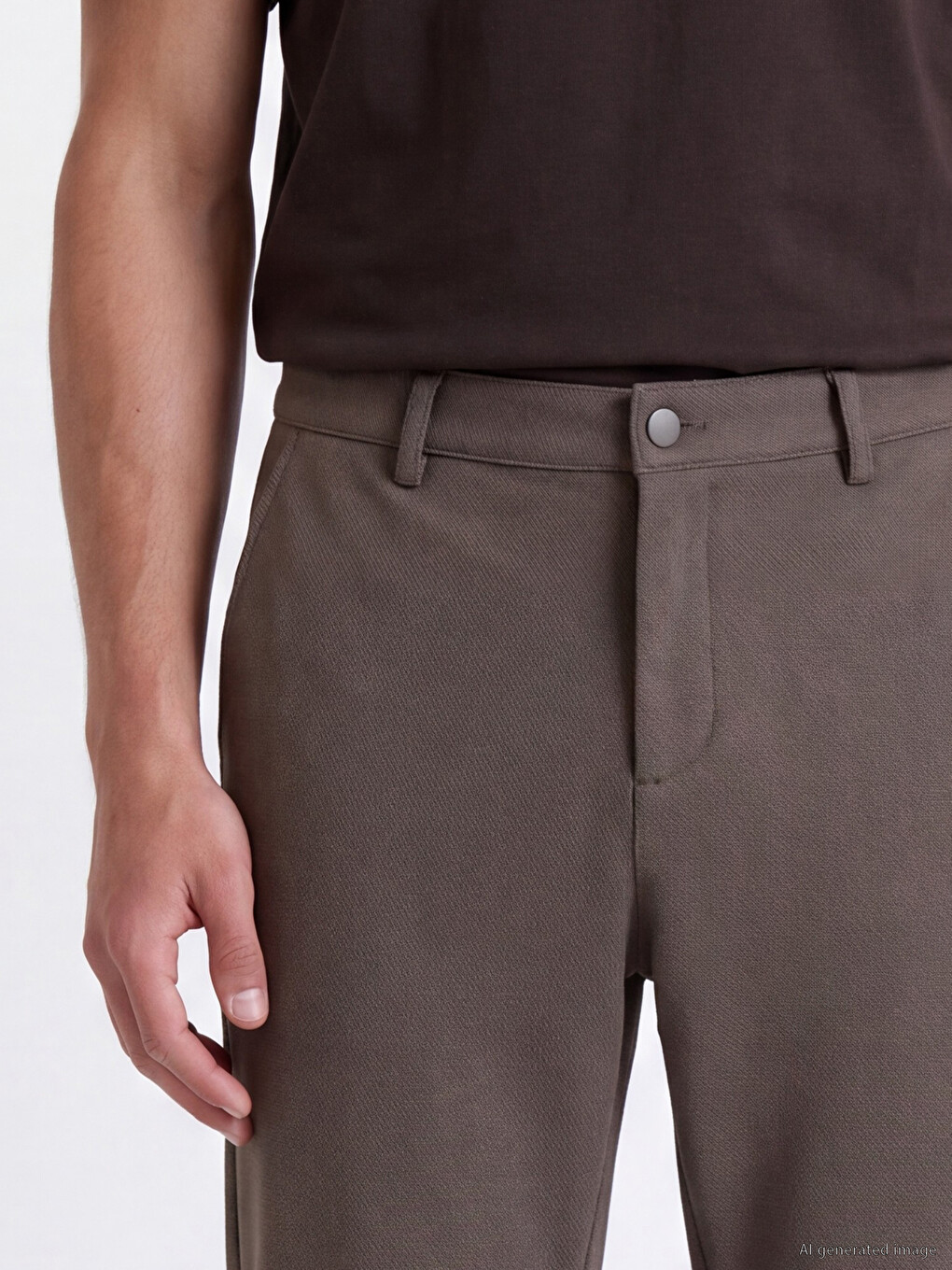 Man Khaki Trousers-2
