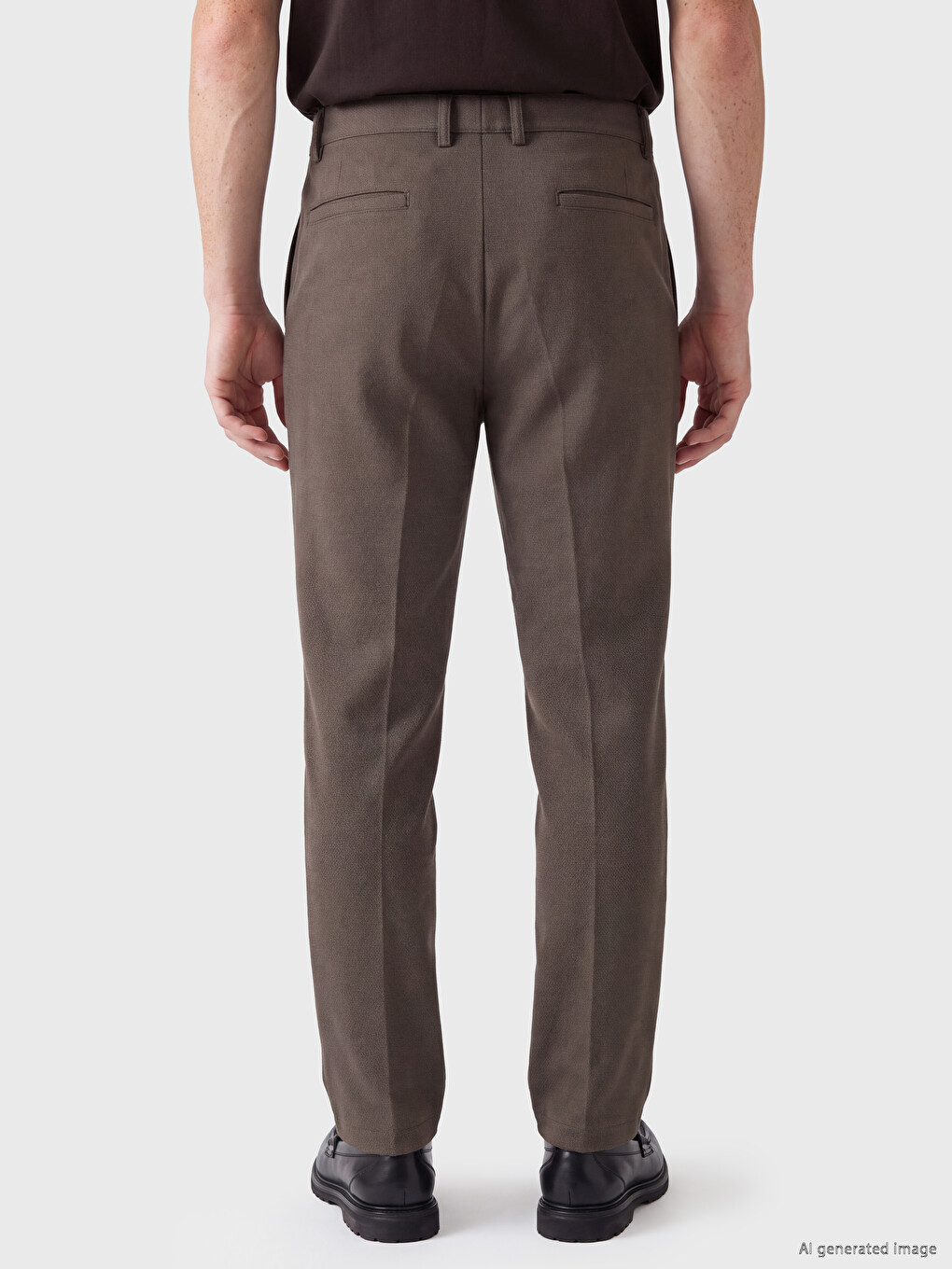 Man Khaki Trousers-3