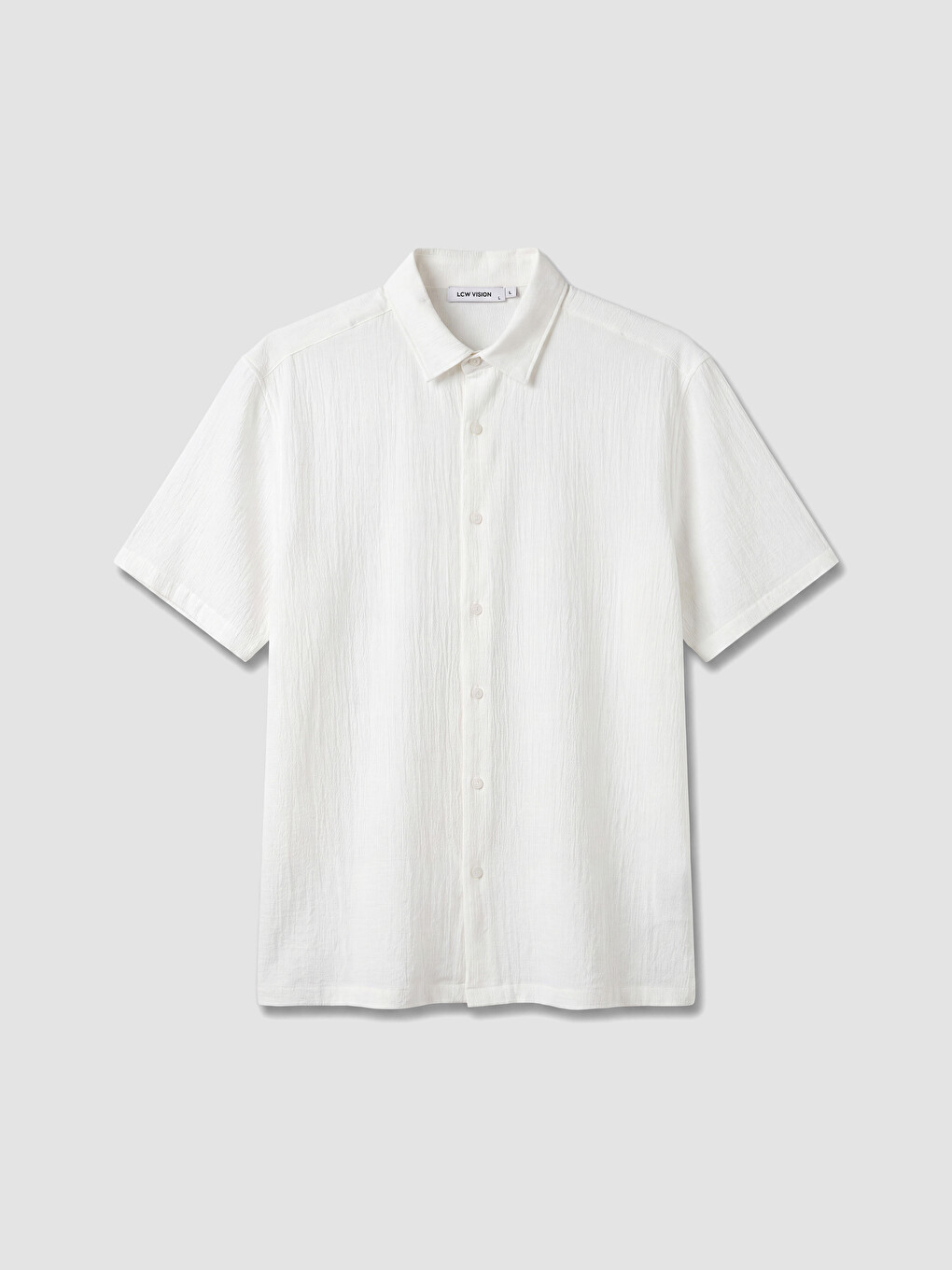 Regular Fit Crinkle Fabric Men's Shirt-4