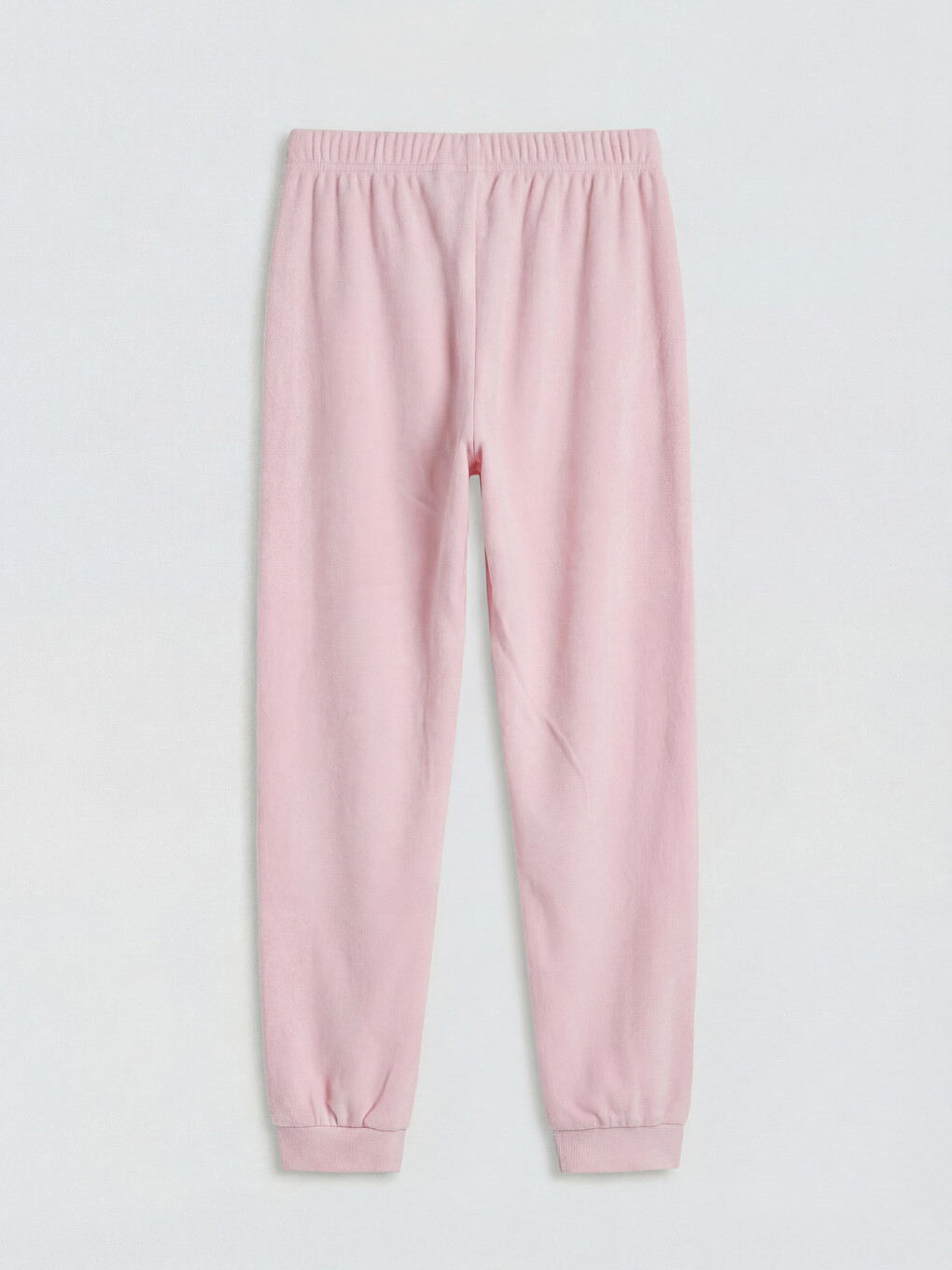 Velvet Crew Neck Girls' Pyjamas Set-4
