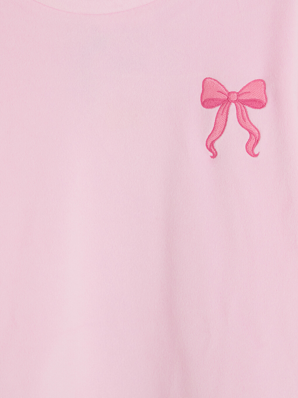 Pembe Nakışlı Kız Çocuk Polar Pijama Takımı-3
