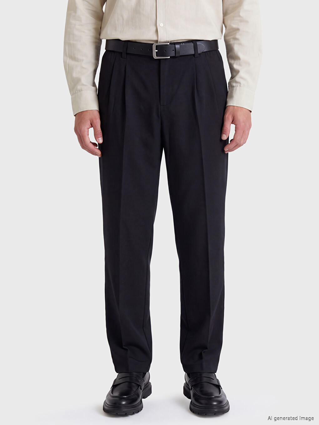 Man Black Trousers-1