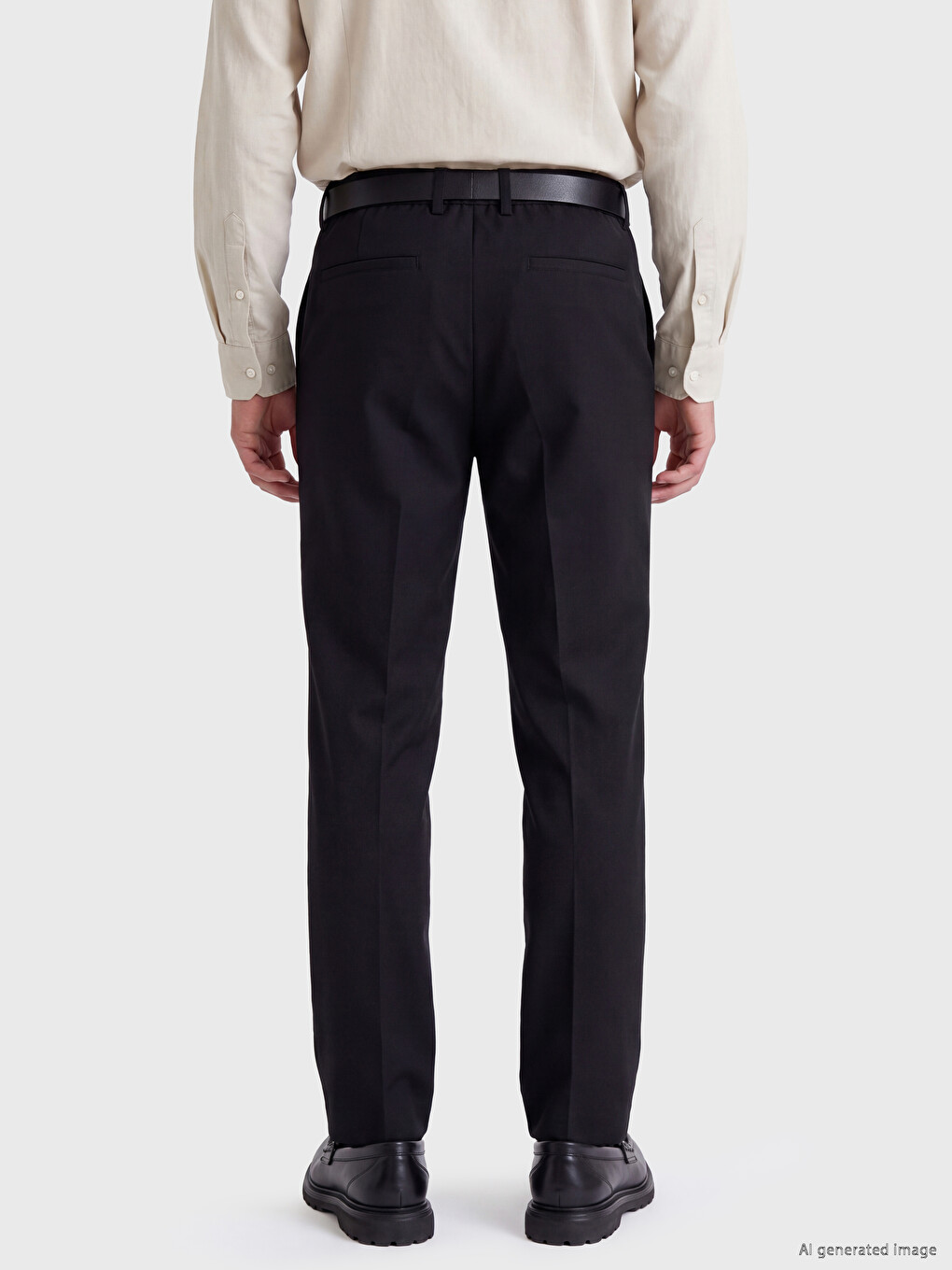 Man Black Trousers-3