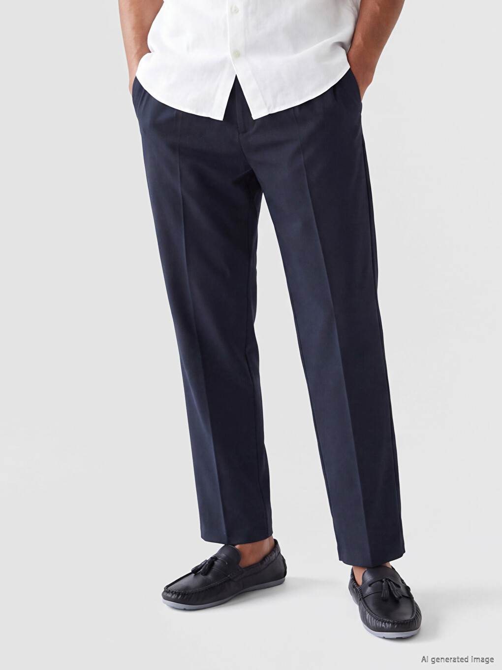 Man Navy Trousers-1