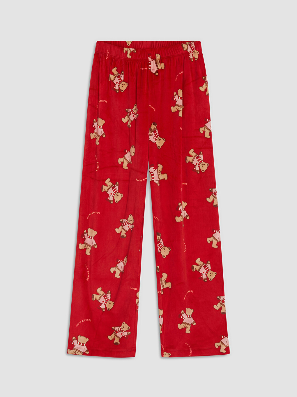 Pembe Kız Çocuk Kadife Pijama Takım-2