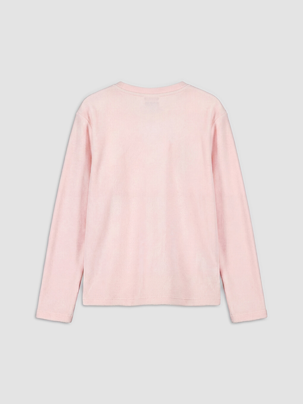 Pembe Kız Çocuk Kadife Pijama Takım-3