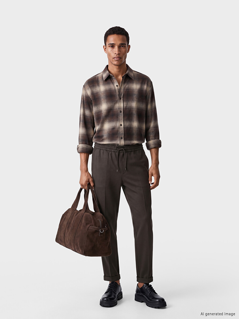 Man Brown Trousers