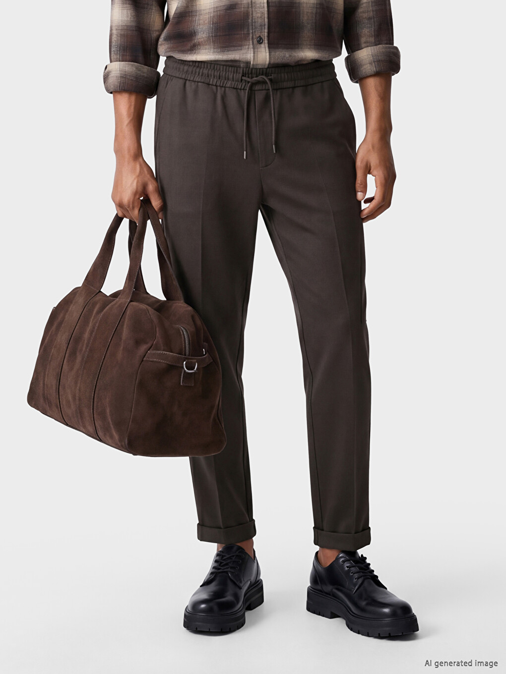 Man Brown Trousers-1