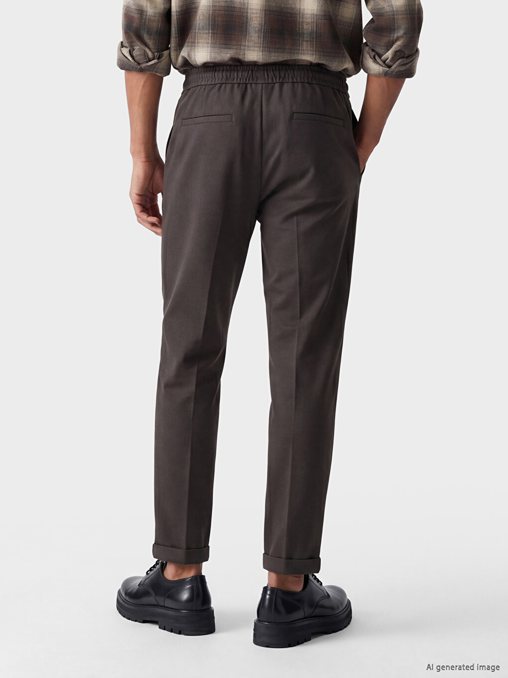 Man Brown Trousers-2