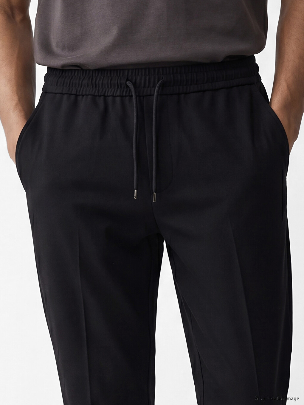 Regular Fit Gabardine Men's Trousers-2