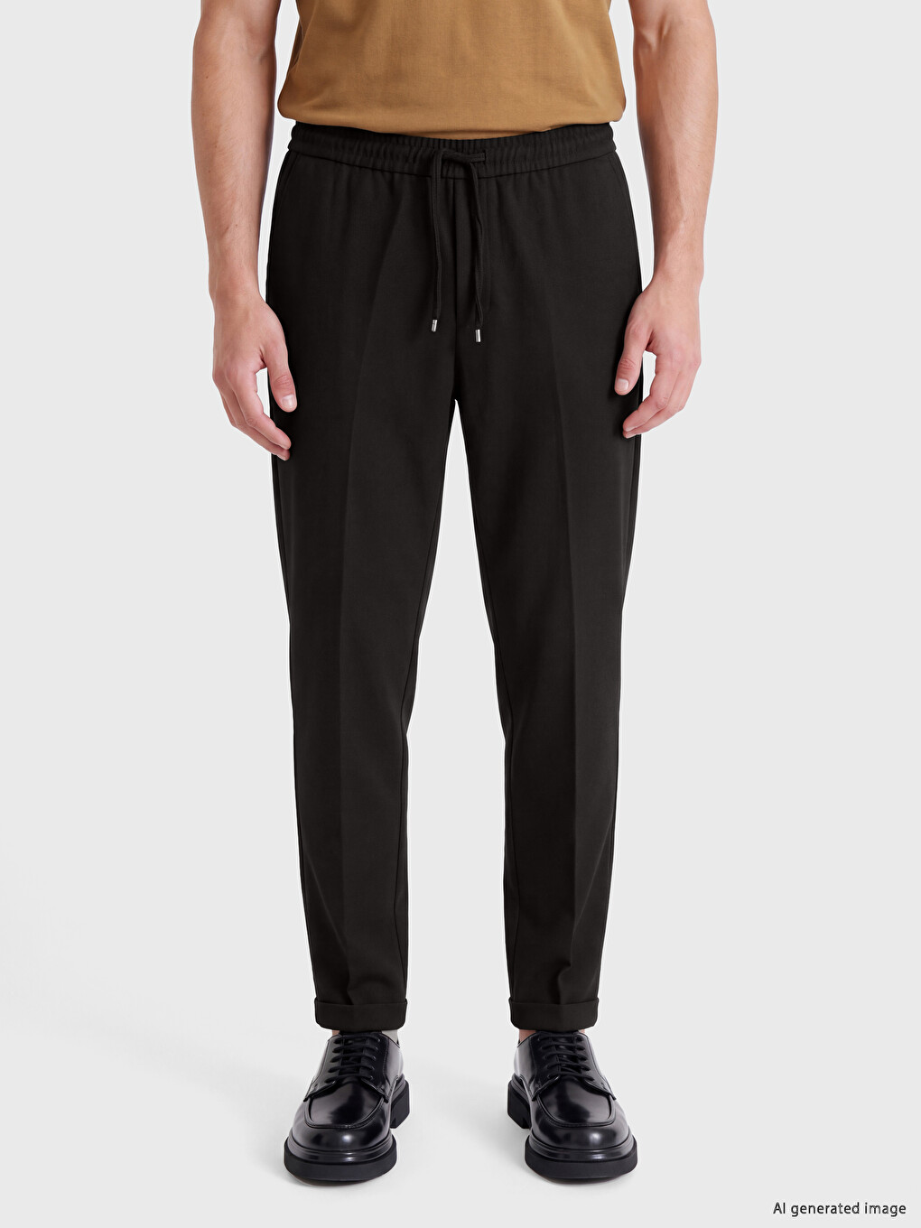 Man Black Trousers-1