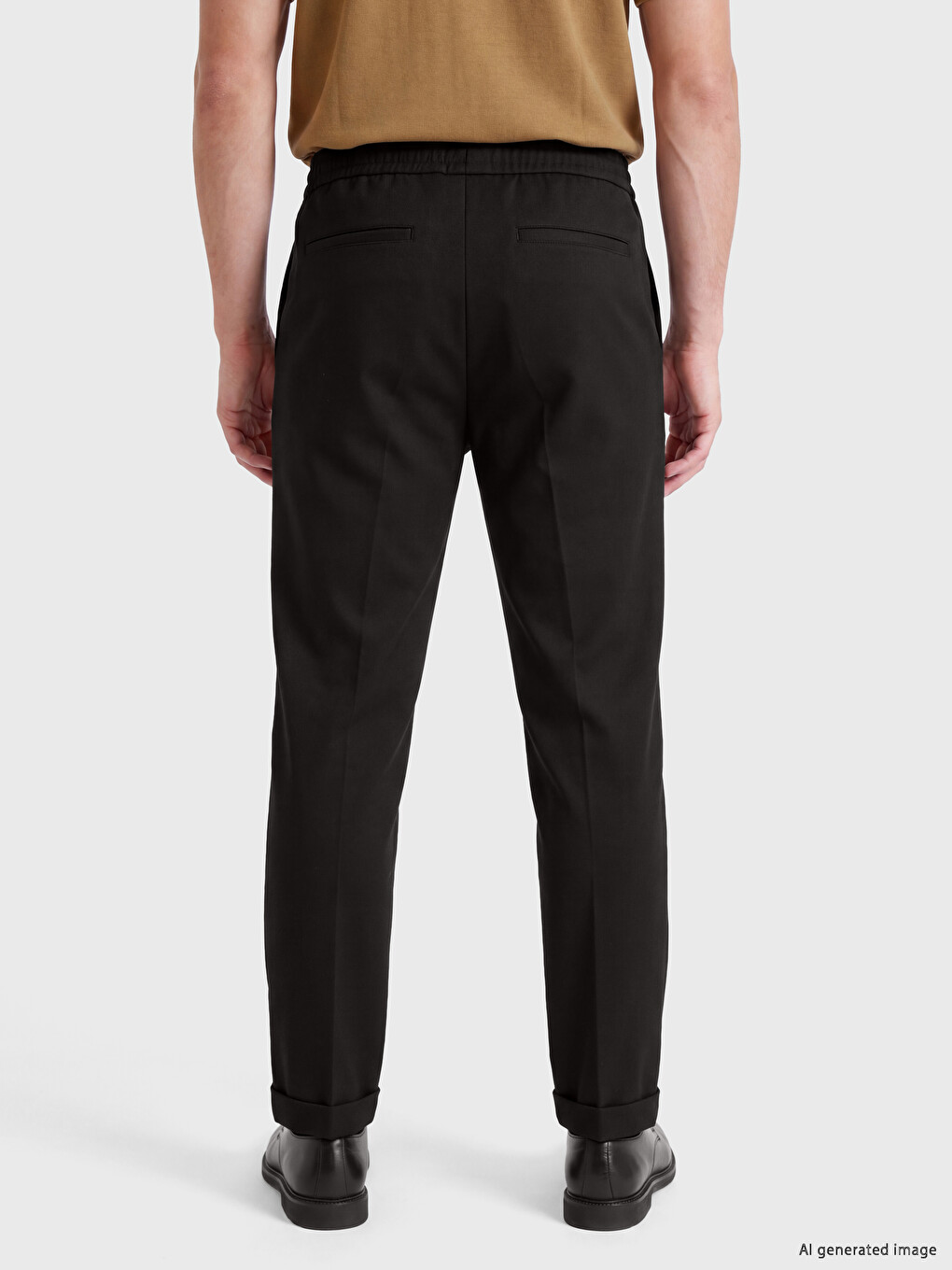 Man Black Trousers-3