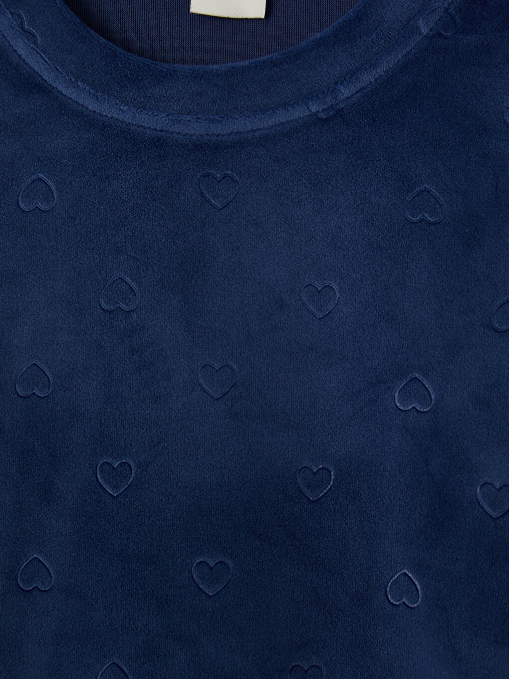 Crew Neck Girls' Velvet Pyjamas Set-2