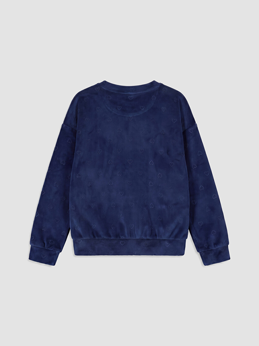 Crew Neck Girls' Velvet Pyjamas Set-4