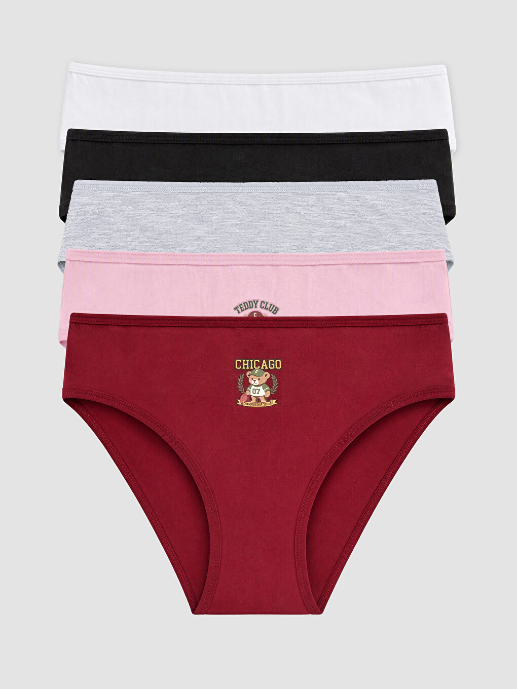  Baskılı Bikini Külot 5'li