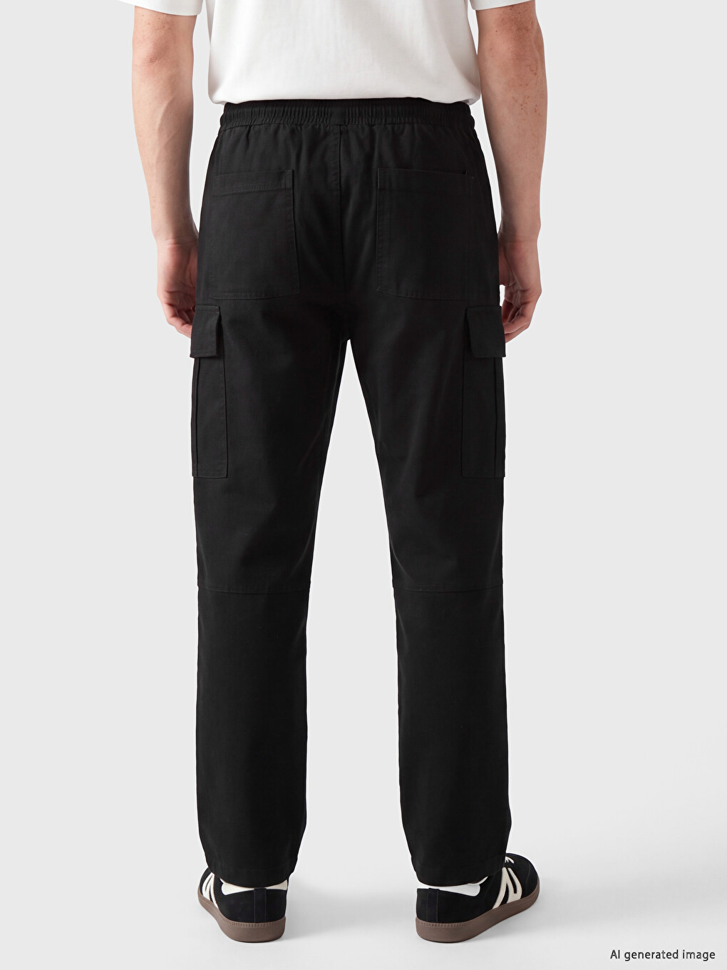 بنطلون رجالي جاباردين بقصة مريحة-3