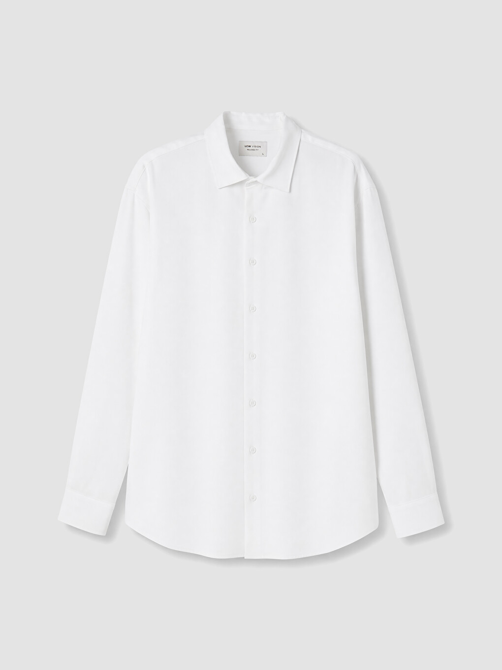 Стандартный Крой Жатая Мужская Рубашка-4