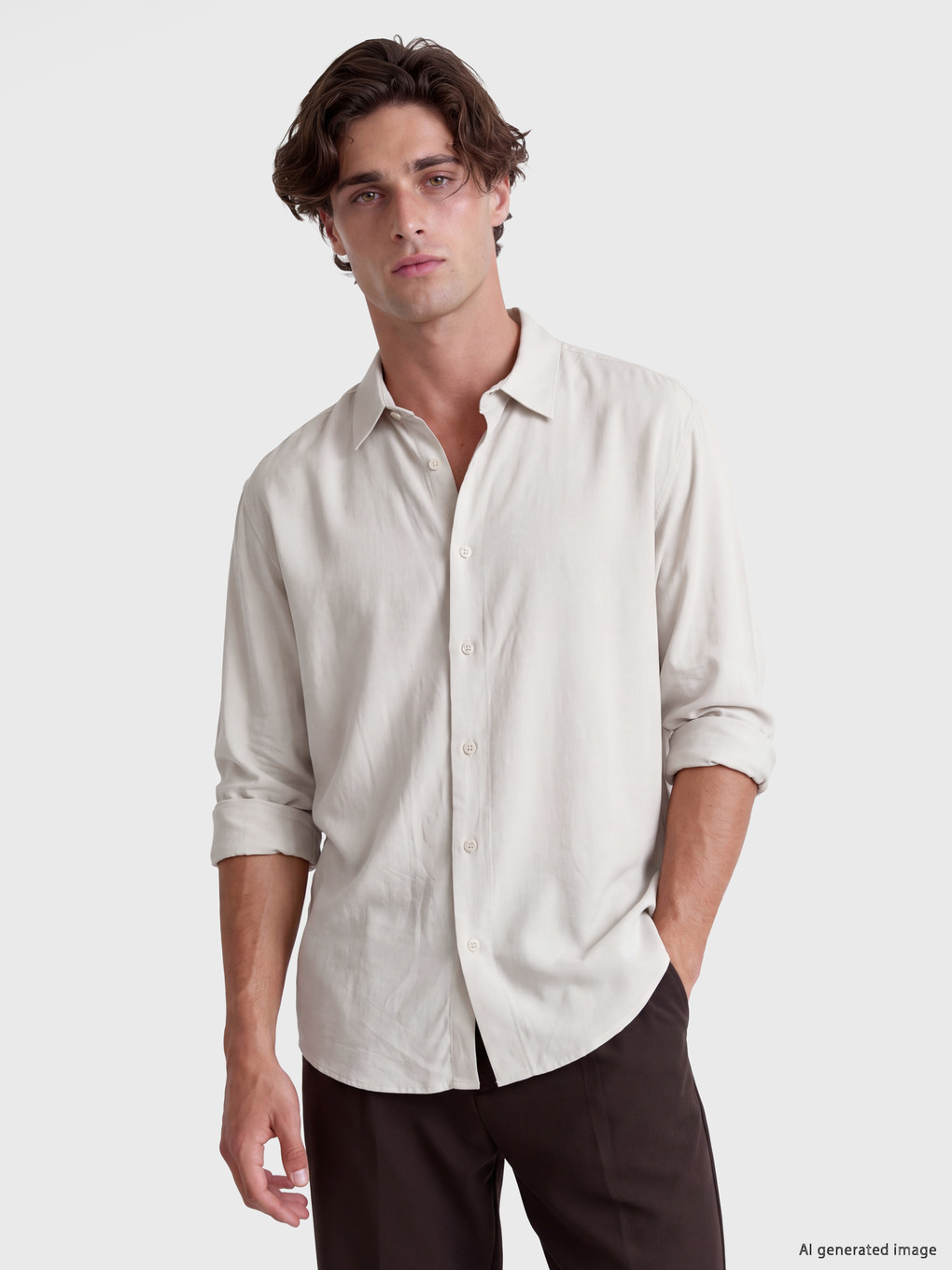 Man Grey Shirt