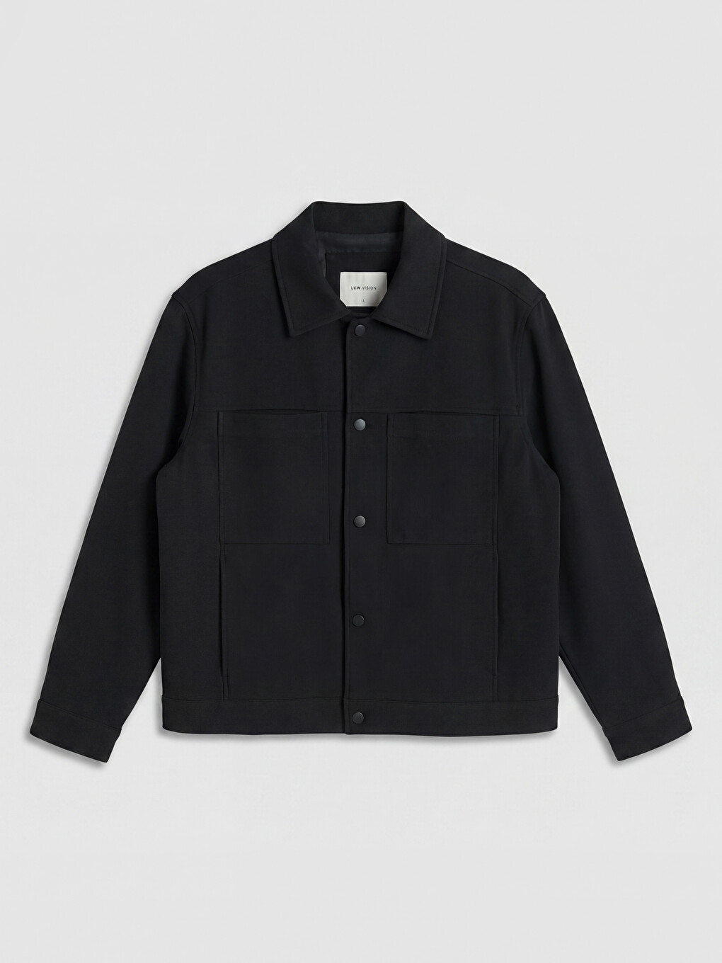 Man Black Jacket-5