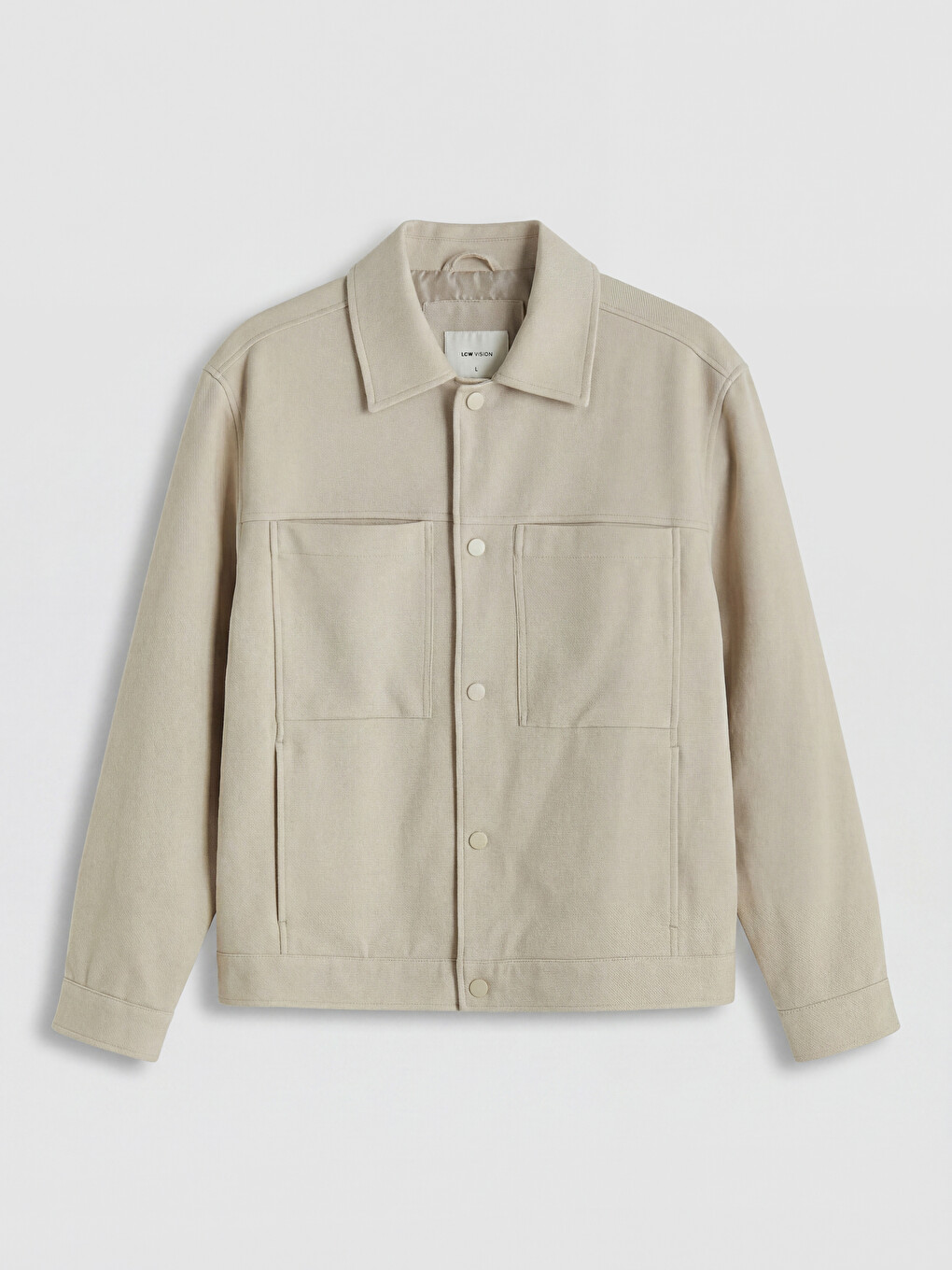 Man Beige Jacket-5
