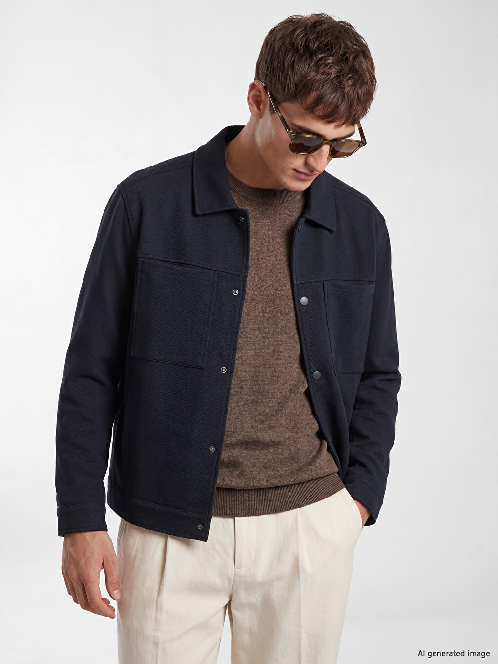 Man Navy Jacket