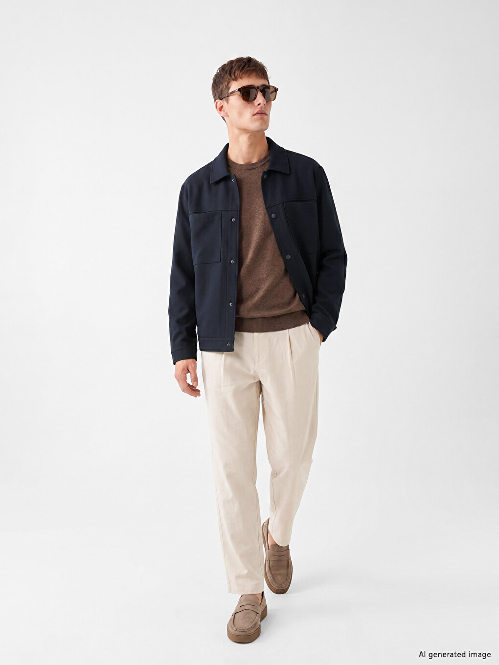 Man Navy Jacket-1