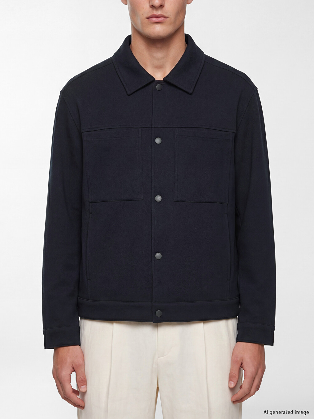 Man Navy Jacket-2