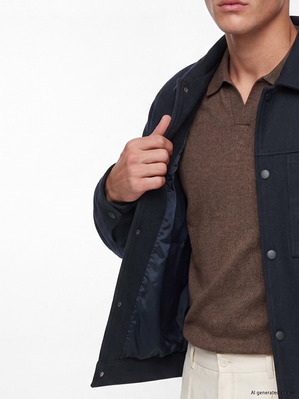 Man Navy Jacket-3