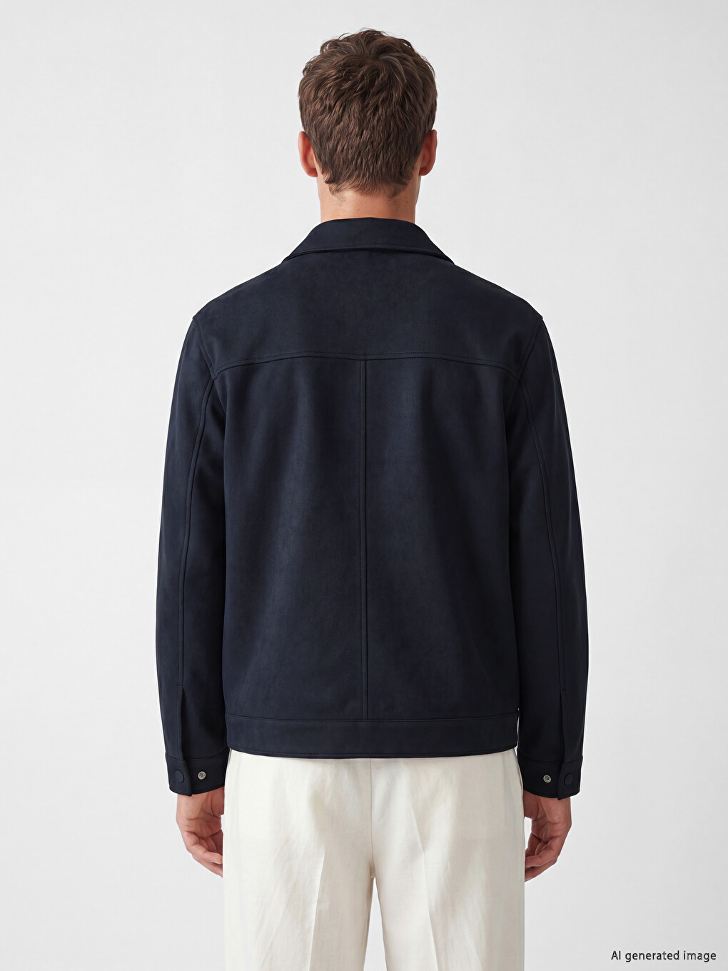 Man Navy Jacket-4