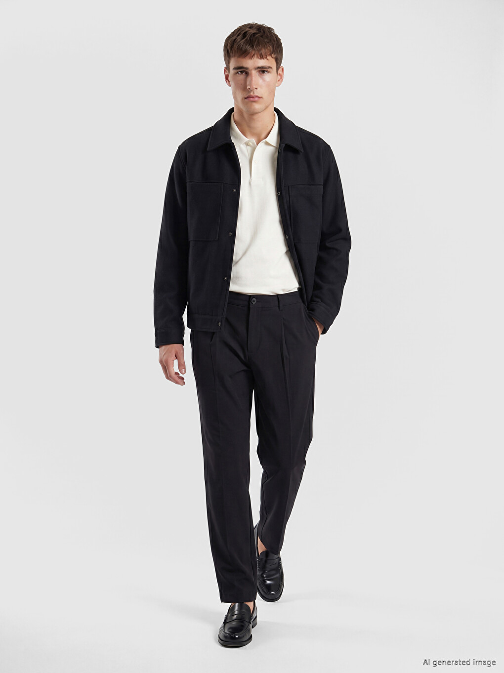 Man Black Jacket-1