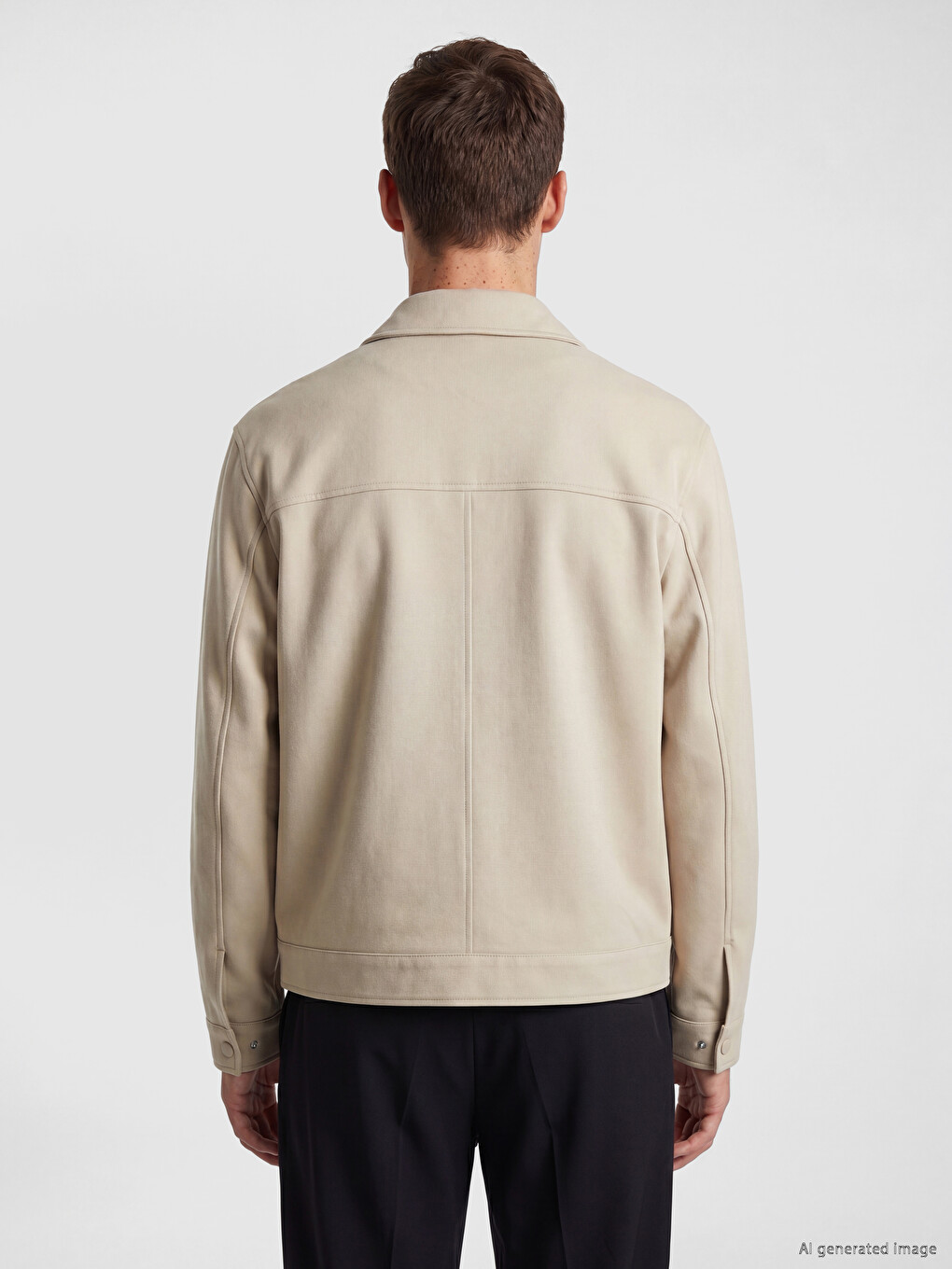 Man Beige Jacket-4