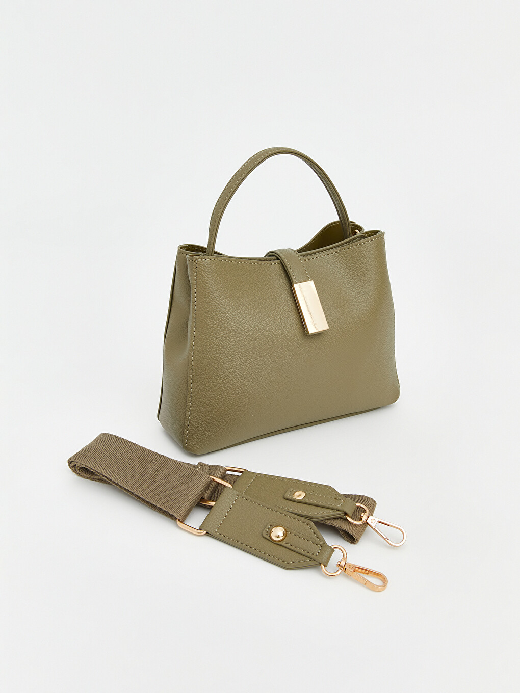 Leather Look Women's Shoulder Bag-1