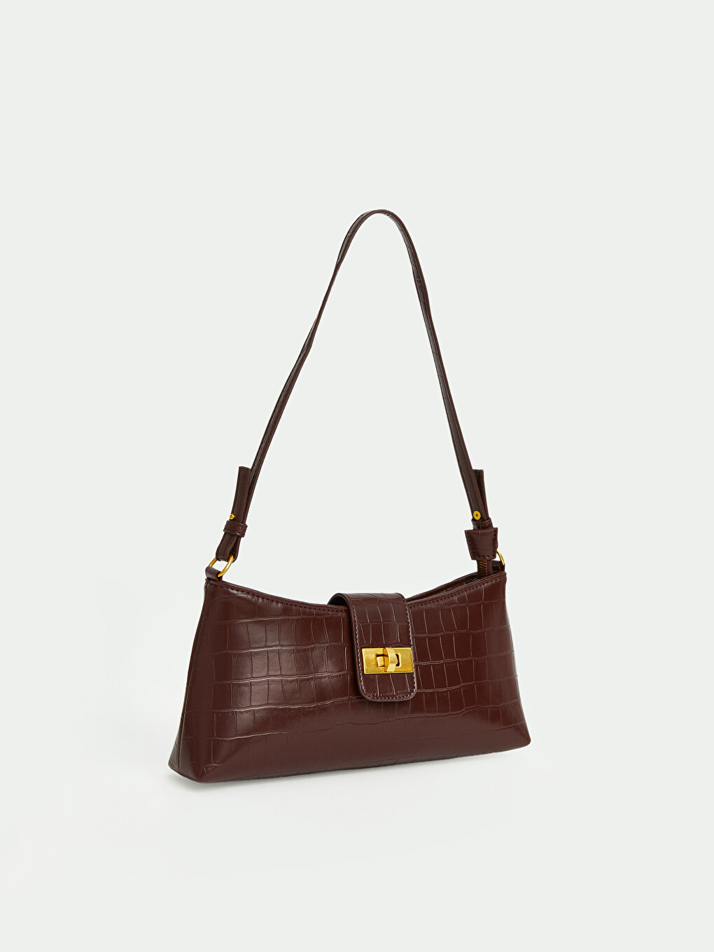 Croc Effect Women's Shoulder Bag-2