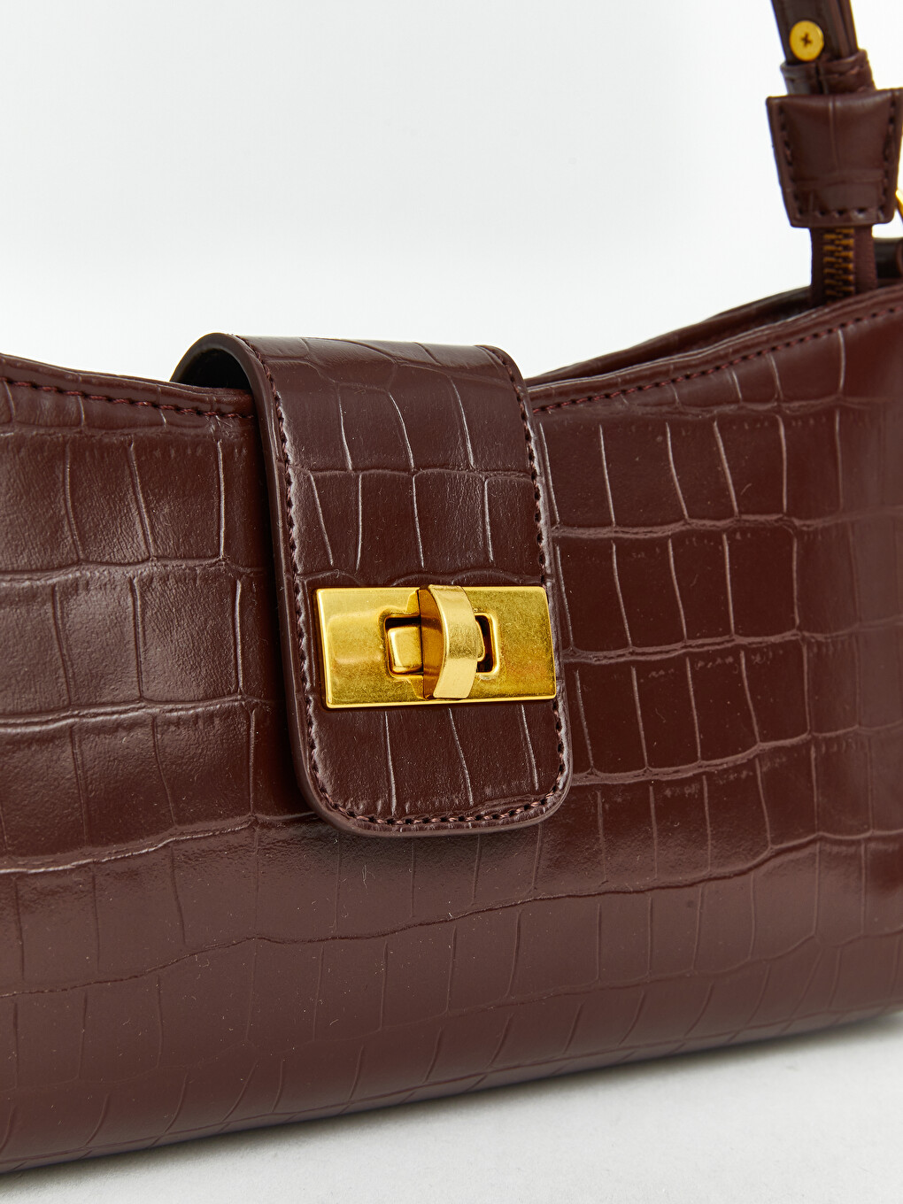 Croc Effect Women's Shoulder Bag-3